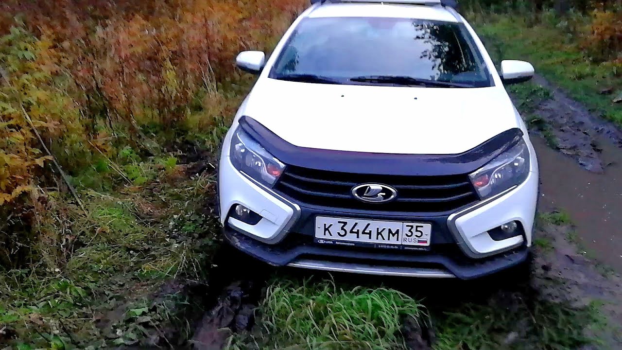 LADA Vesta SW Cross 2020. Жесть на роботе АМТ 2.0. Вариатор и автомат умерли бы давно. Бездорожье.