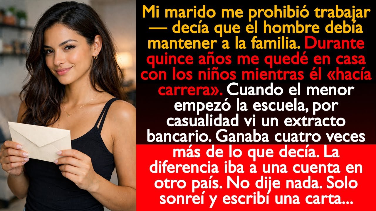Por casualidad vi un extracto bancario. Mi marido ganaba cuatro veces más de lo que decía