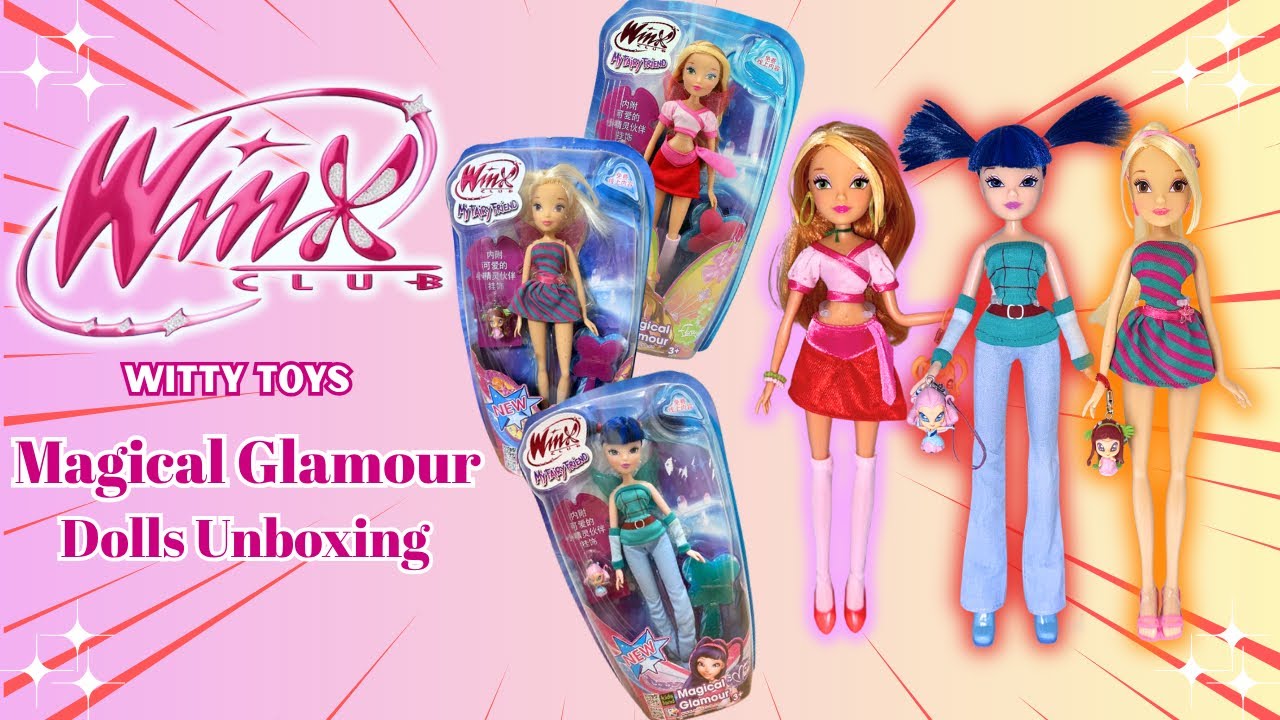 Winx Club Magical Glamour Dolls Unboxing Part 1 (Flora, Musa and Stella) | Jodollicious