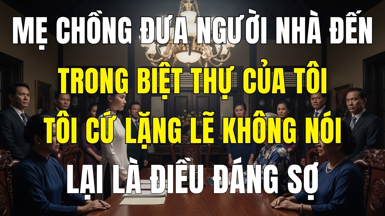 Mẹ Chồng Tương Lai Đã Đưa 5 Người Vào Ở Trong Biệt Thự 100 Tỷ Của Tôi… Và Sự Im Lặng C