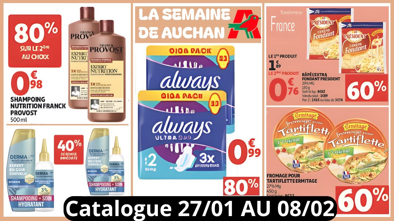 AUCHAN Catalogue De La Semaine Du 27/01/2026 AU 08/02/2026 AUCHAN Solde et Arrivage De La Semaine
