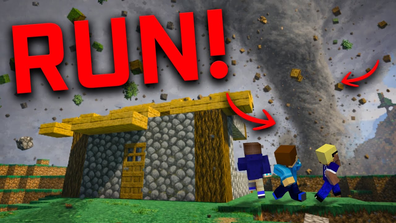Minecraft, but TORNADOES spawn out of nowhere