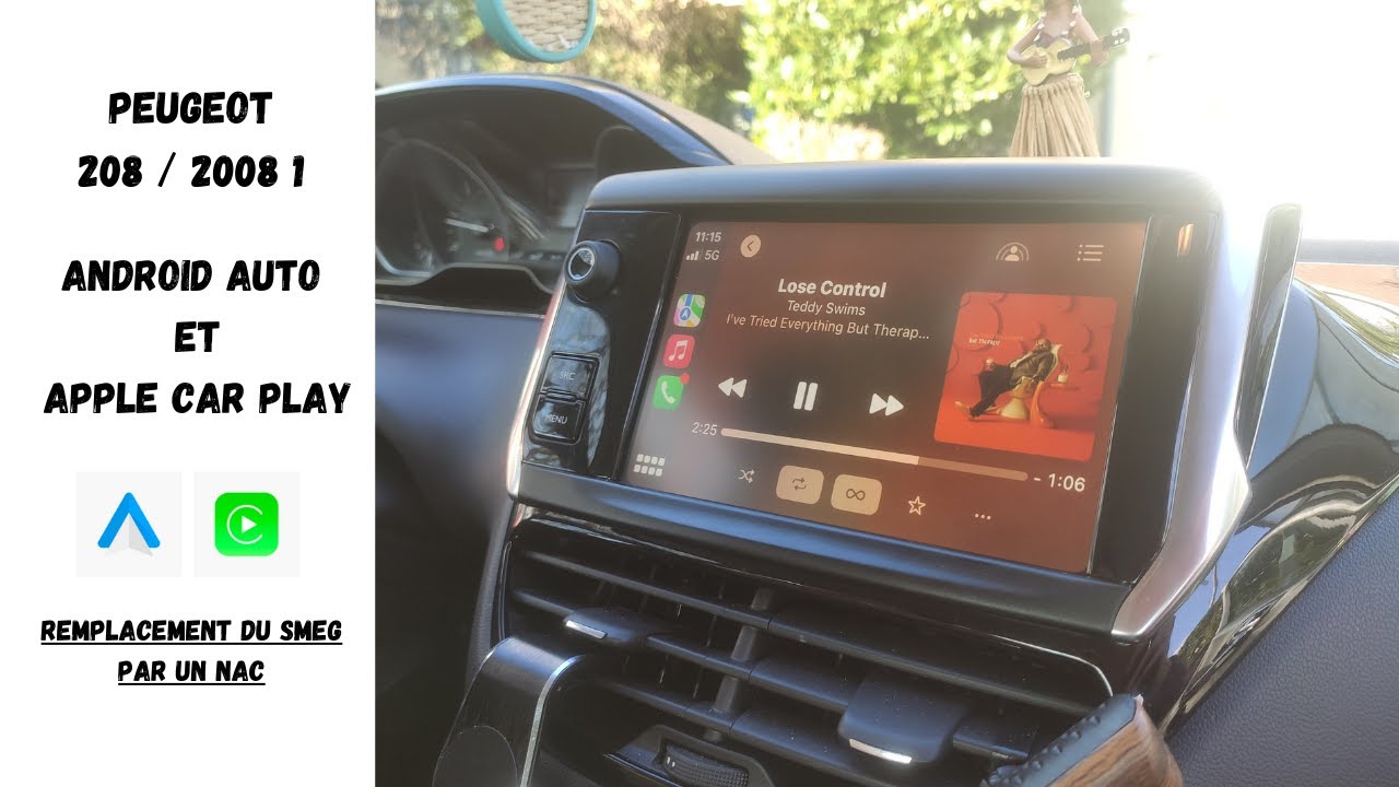 Changement Autoradio Android Auto / Apple Car Play - Montage NAC Peugeot 208 / 2008 1