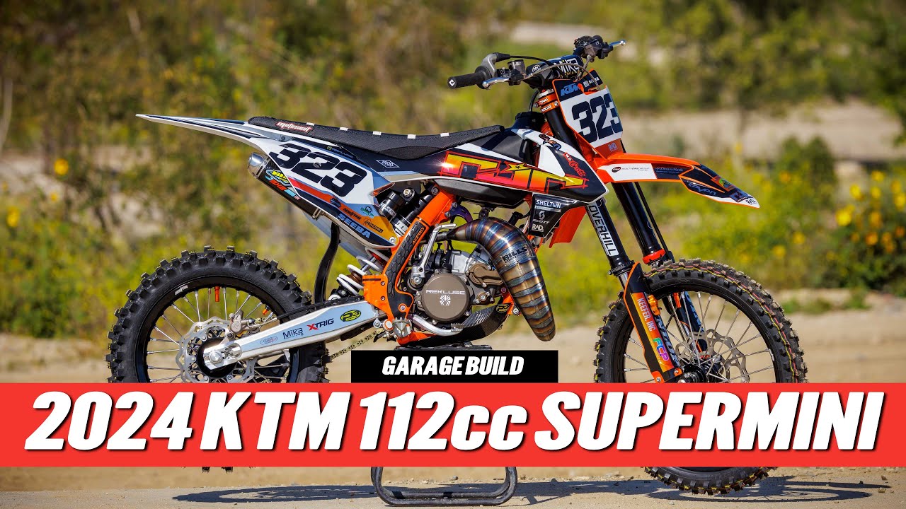 Проект KTM 112cc Supermini 2024 года для сборки мотоцикла в гараже
