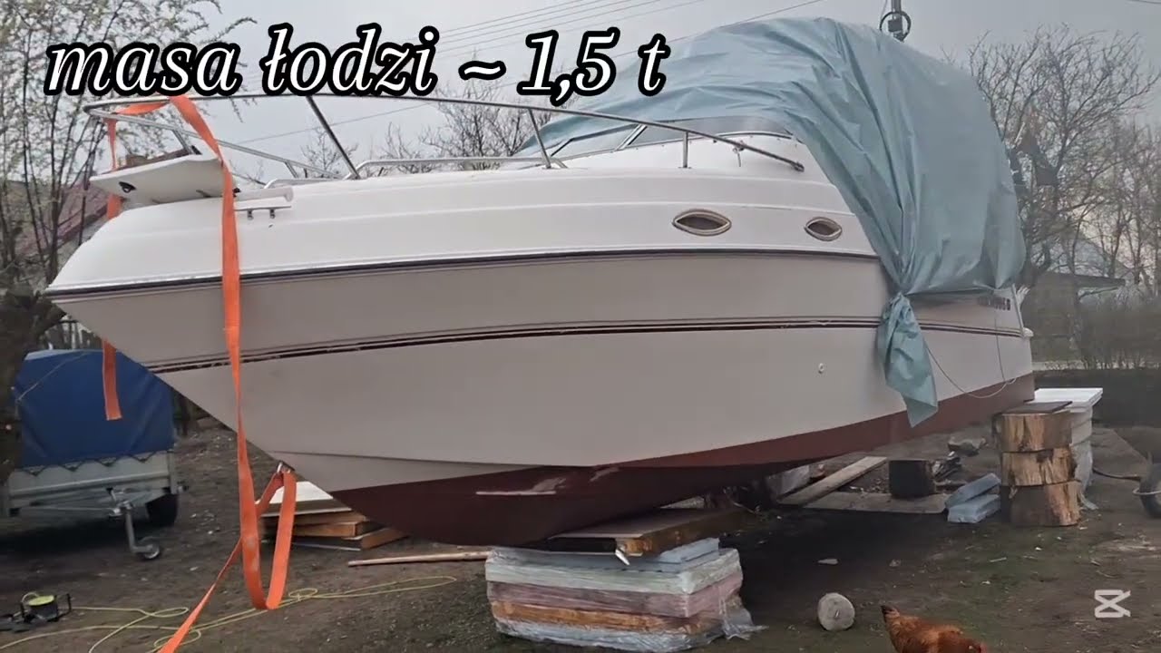 #Four winns 238 vista, wrzucam Yacht na przyczepę podłodziową.