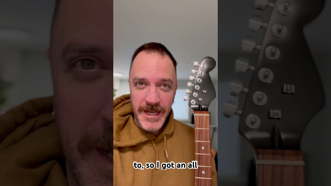 All Black Squier Strat Parts Build?!? #guitar #stratocaster #squier #partscaster