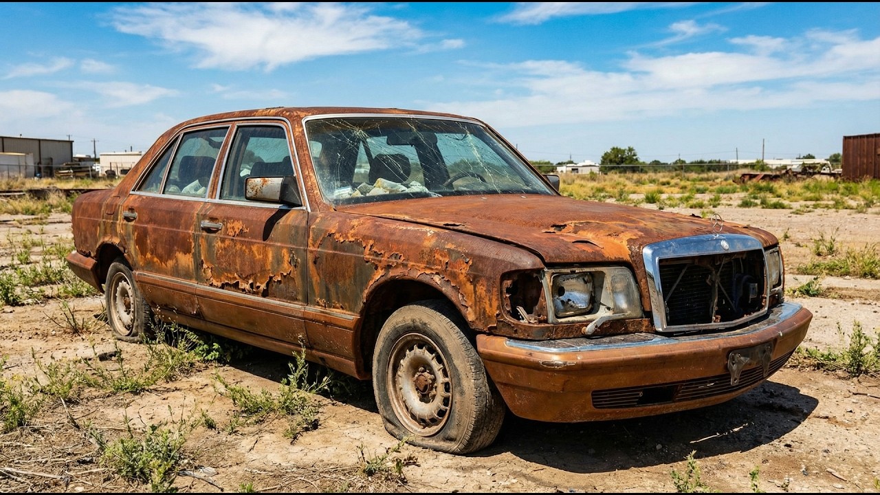 Abandoned 1991 Mercedes 560 SEL Reborn! | Full ASMR Restoration