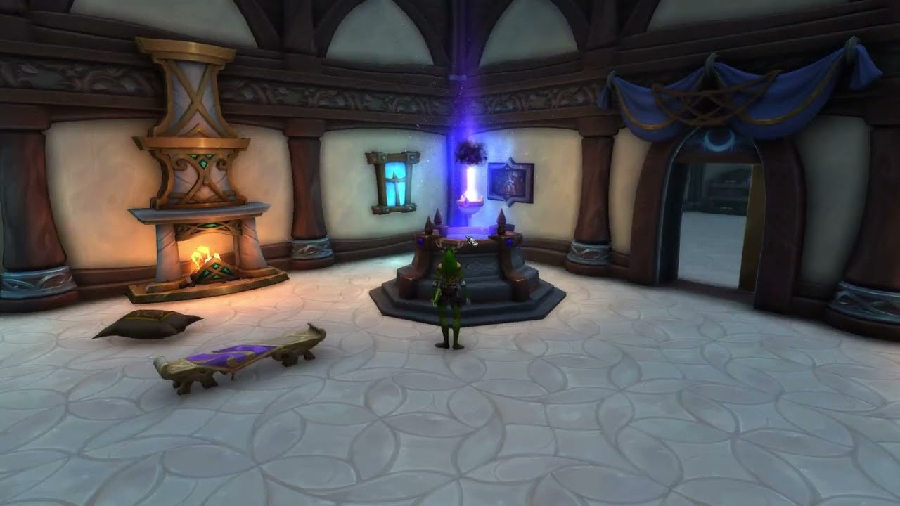 World of Warcraft housing, including moonwell.