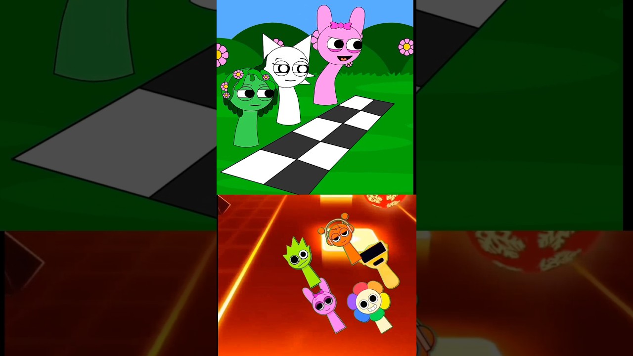 🔥 Sprunki Race in Tiles Hop 🎵 | Fast Music Challenge! 🚀🎵🤯 