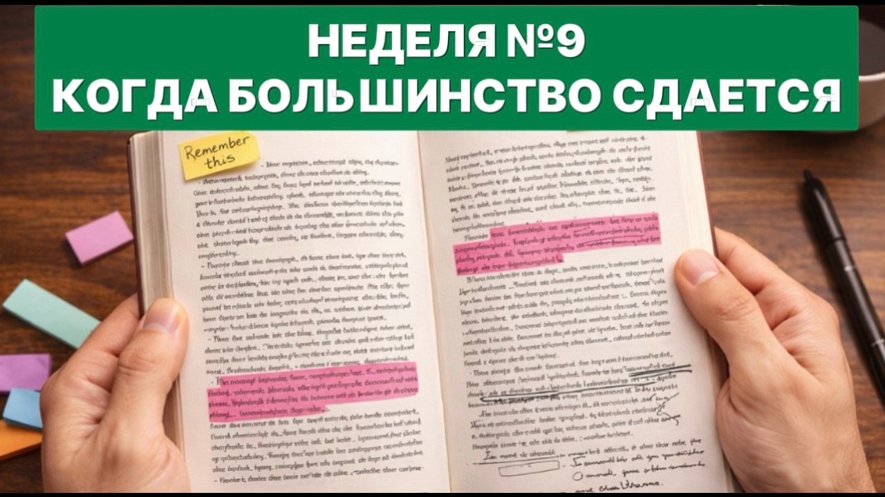 Неделя №9 - момент, когда большинство сдается
