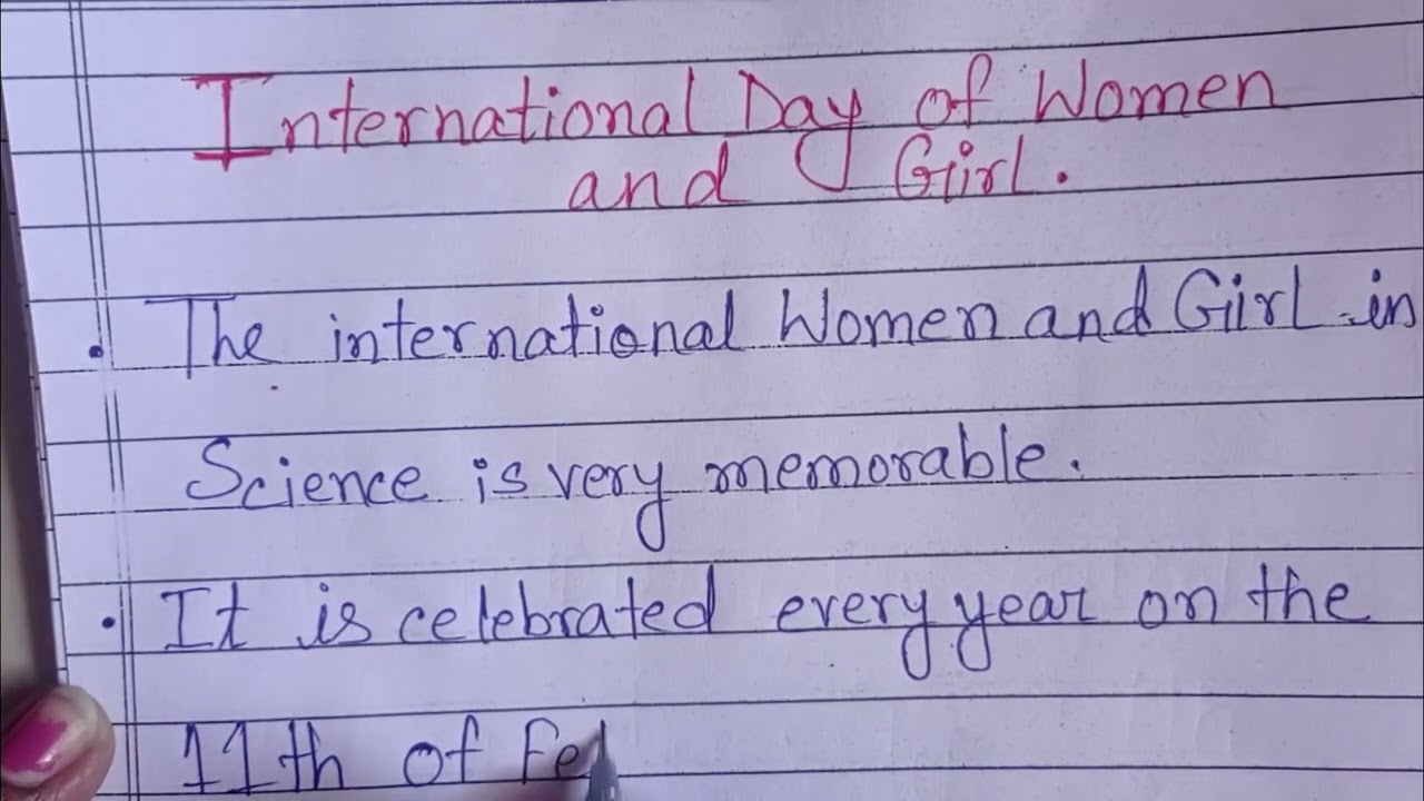 Essay on  international women's day and girl child || 