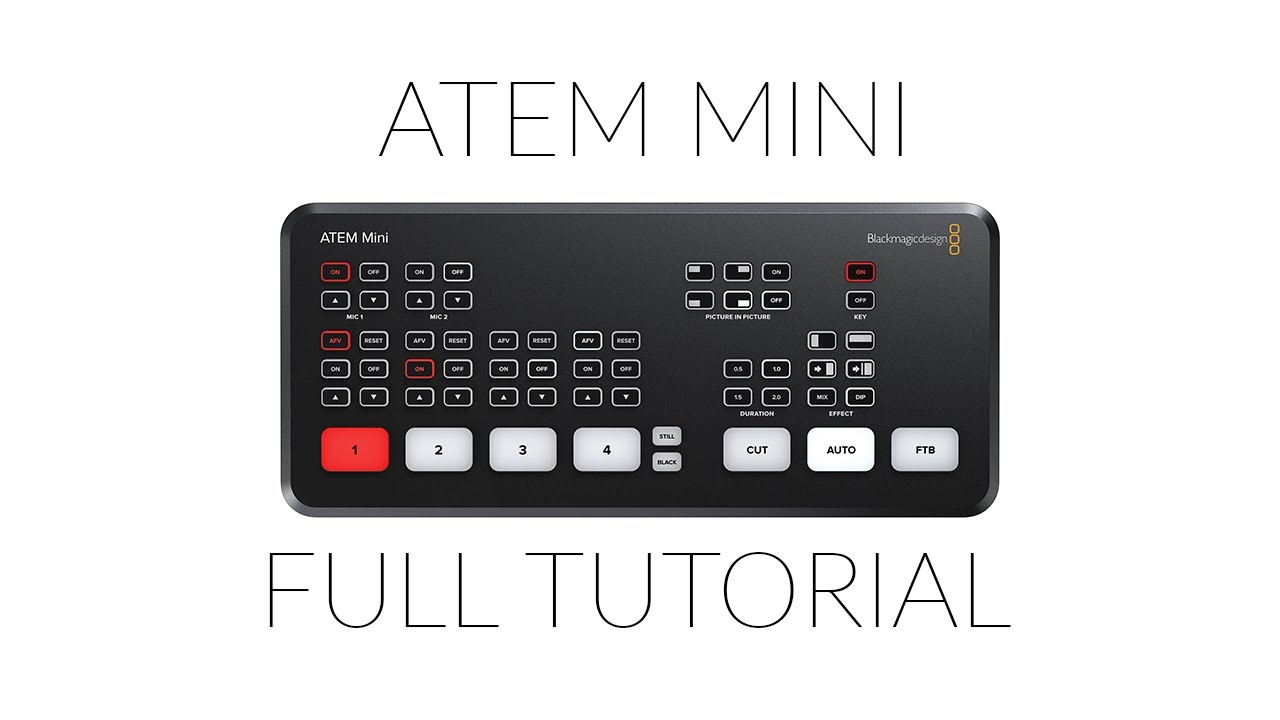 Полное руководство по Blackmagic ATEM Mini