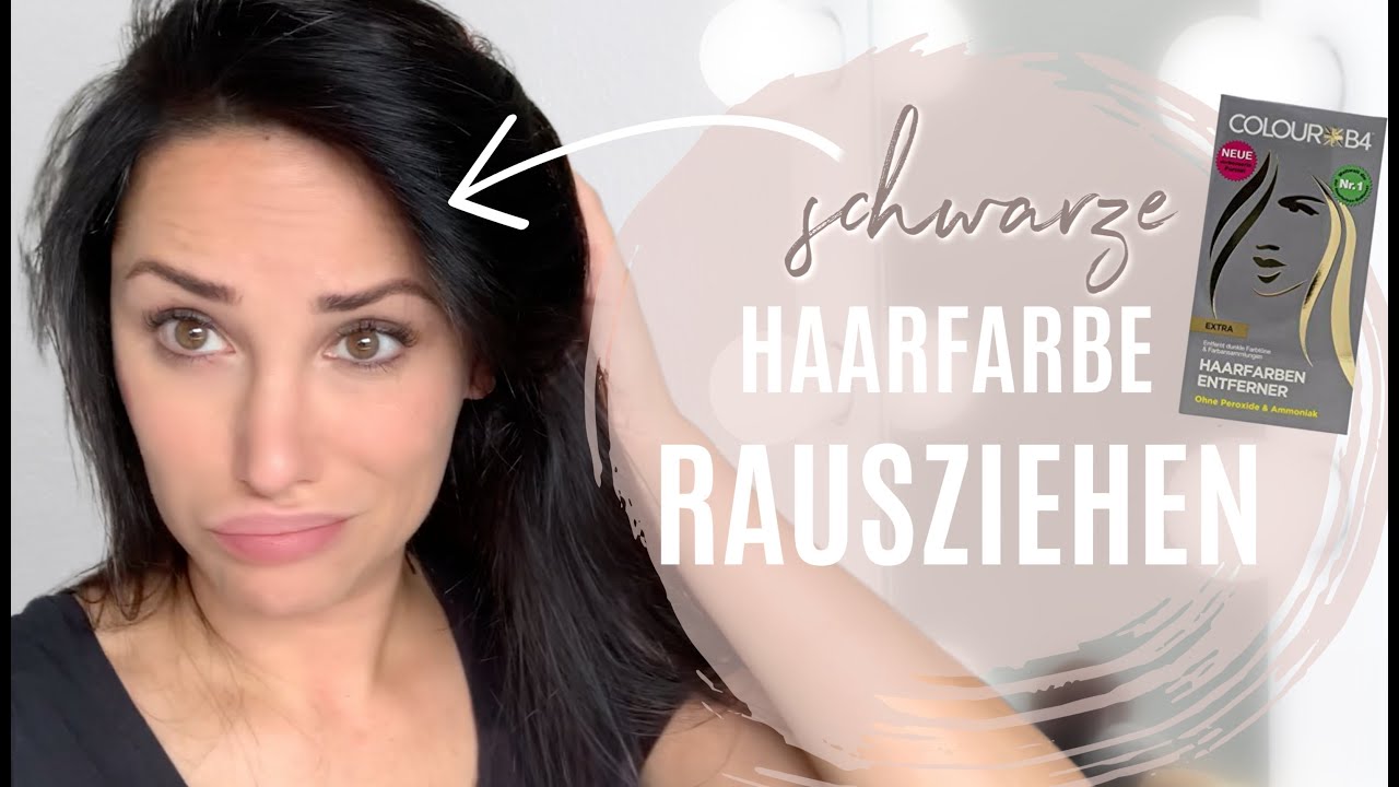 VON SCHWARZ ZU BRAUN | HAARFARBE ENTFERNEN MIT COLOUR B4 || KathisFinest