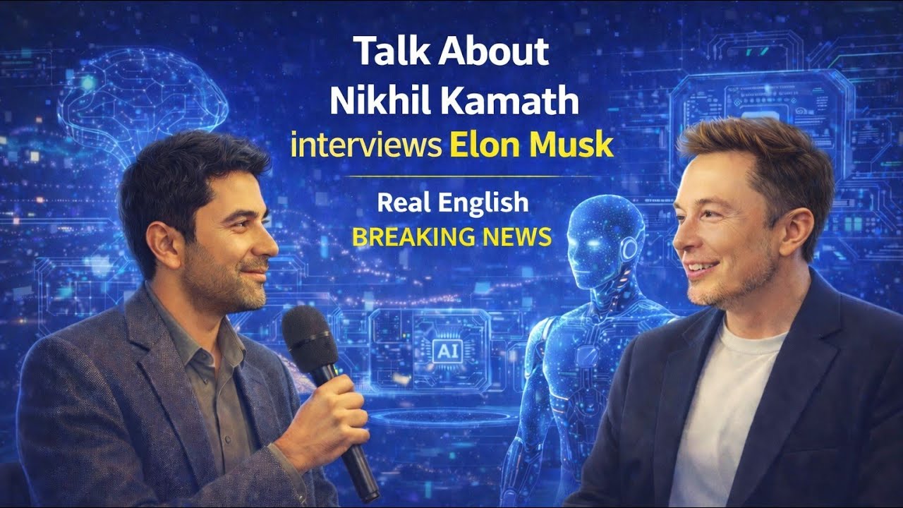 簡單英文聊時事 : 馬斯克訪談 (Nikhil Kamath interviews Elon Musk) - Make your English dreams come true