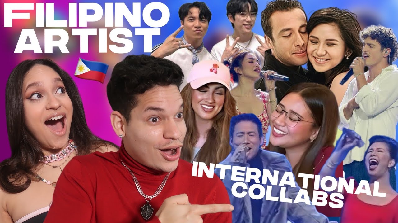 WHAT!?🎤😲 | Latinos react to 'International Artists singing with Filipino Artists'