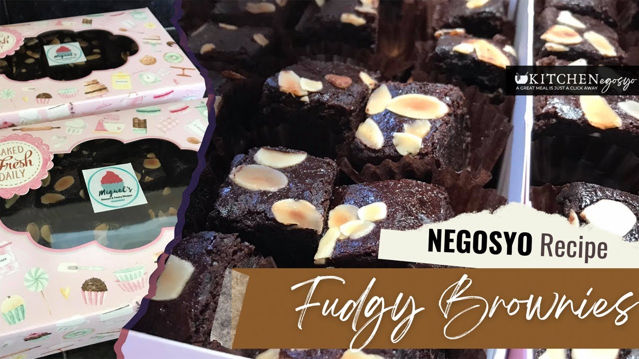 The Best Fudgy Brownie Recipe Pang Negosyo | Easy Brownie Recipe  for Business with costing