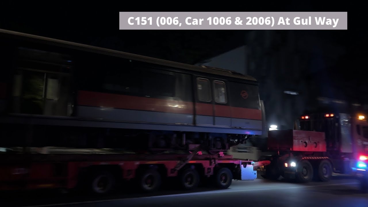 [DT Absent][SMRT] C151 (006, Car 1006 & 2006) At Gul Way 