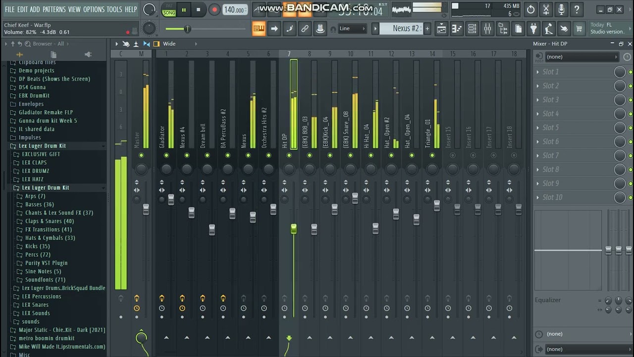 Chief Keef - War Remake (ALL PATERNS SHOWN)