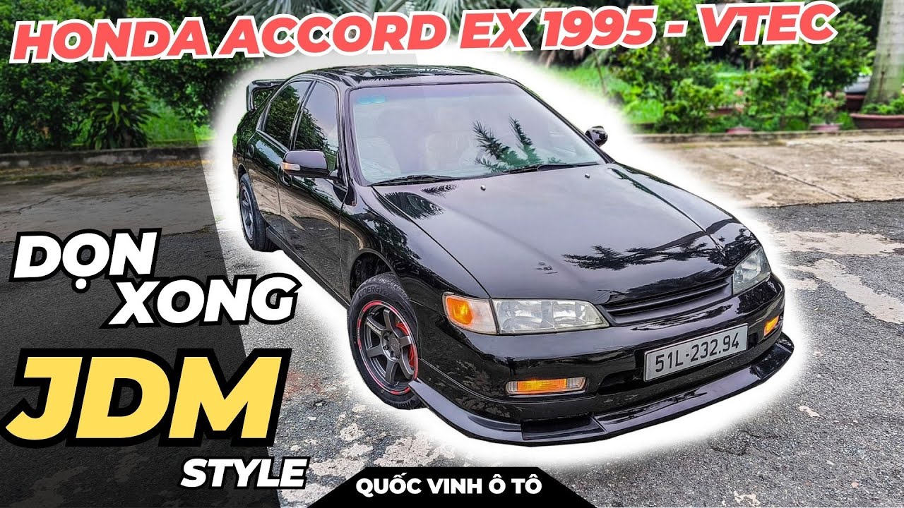 Độ JDM Honda Accord 1995 - Sửa nguyên con, Sơn ĐEN BÓNG - 4K
