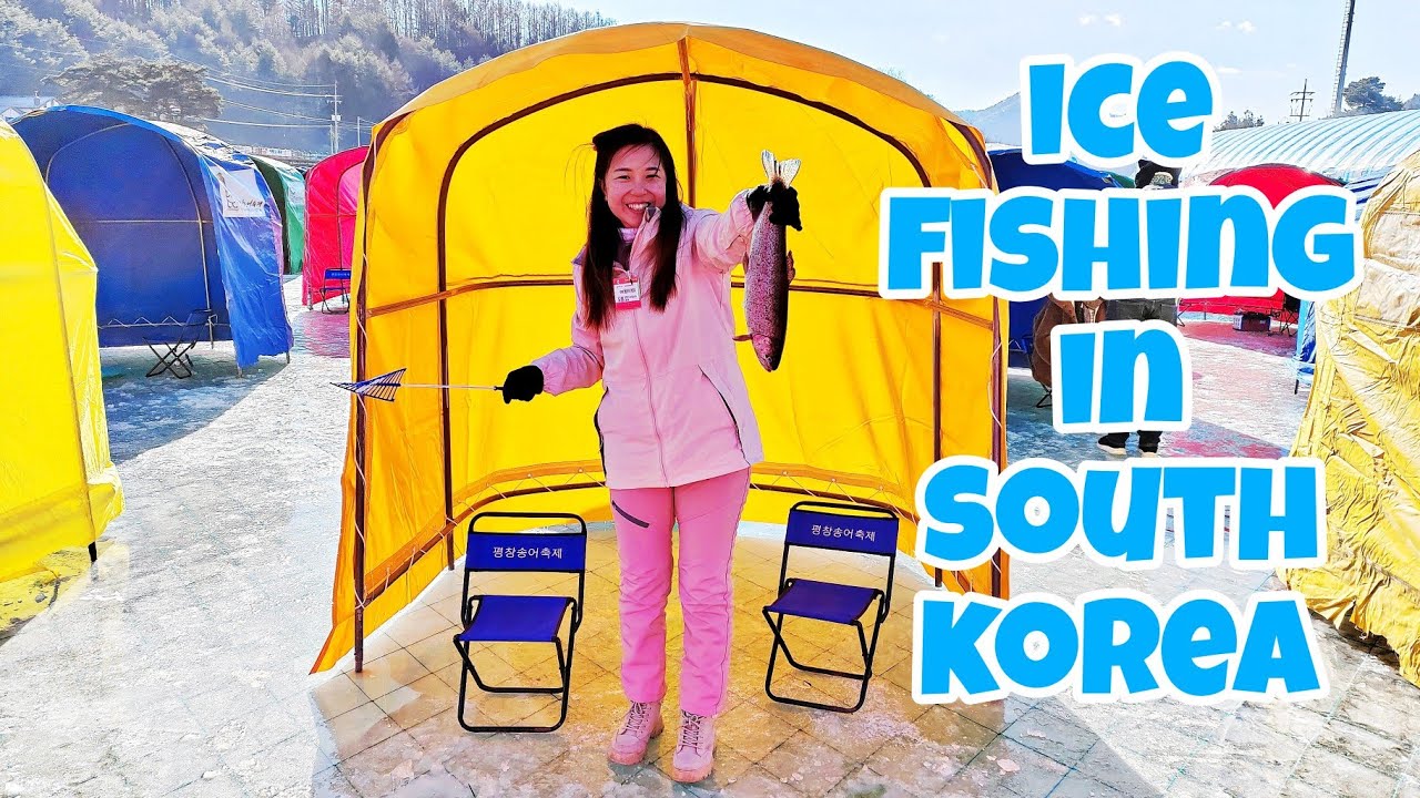 BZ Fishing - Ice Trout Fishing In Pyeongchang, South Korea!