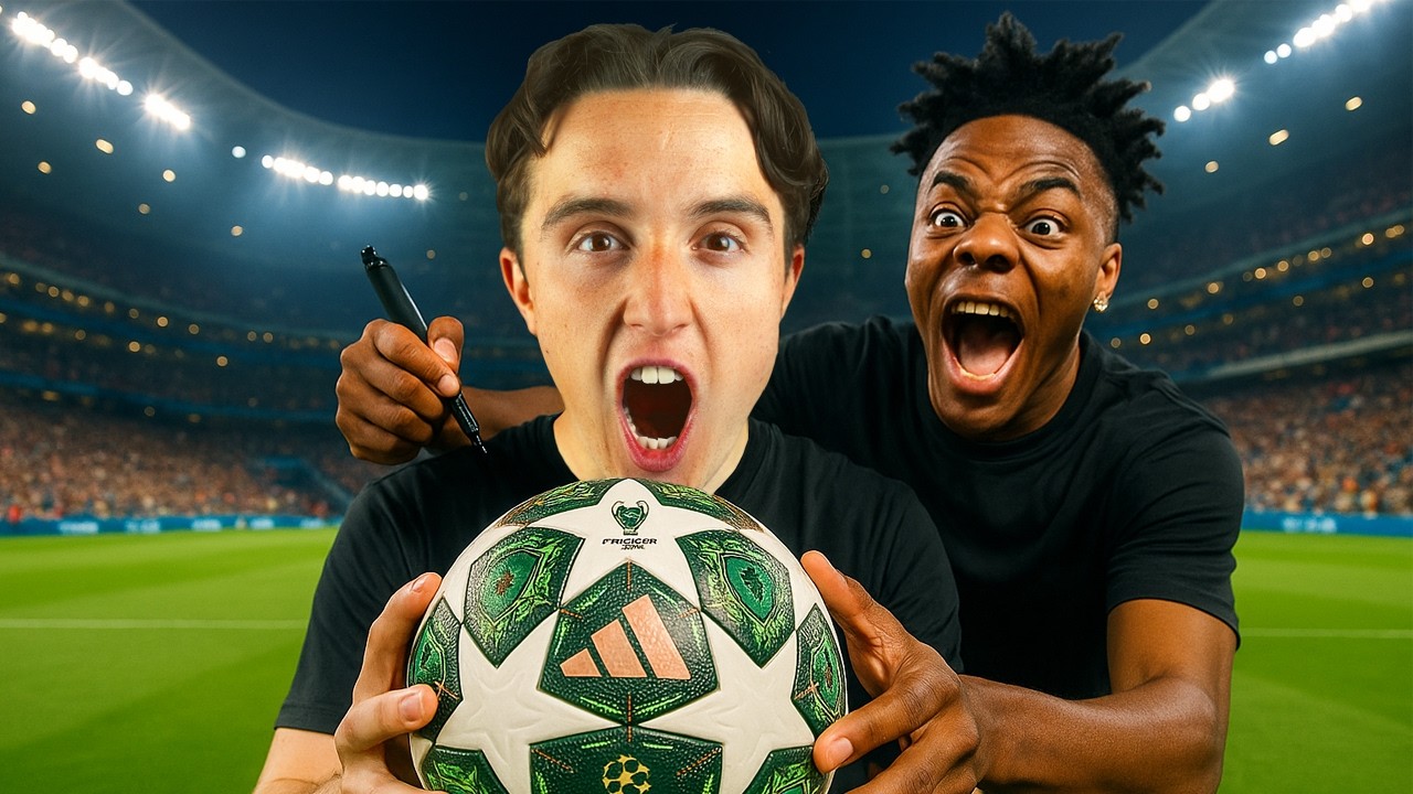 Hur många kändisar signar min fotboll under Champions League Finalen!