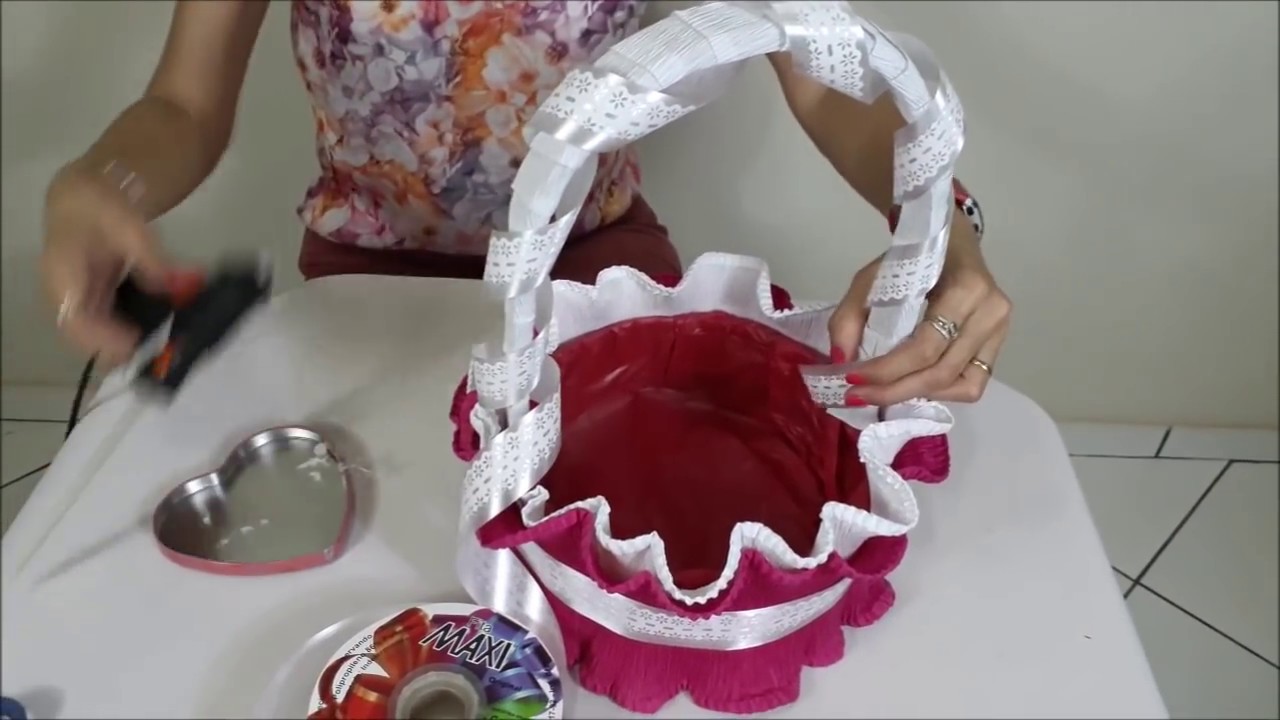 DIY - Cesta feita com caixa  de papelão - Passo a passo parte 2