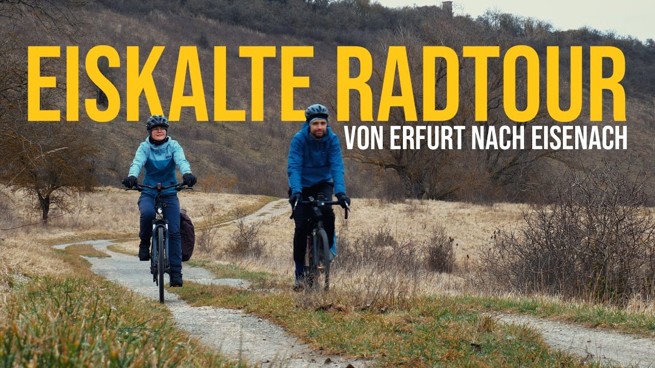 Eisige Radtour von Erfurt nach Eisenach im Winter | Gera- & Unstrut-Radweg