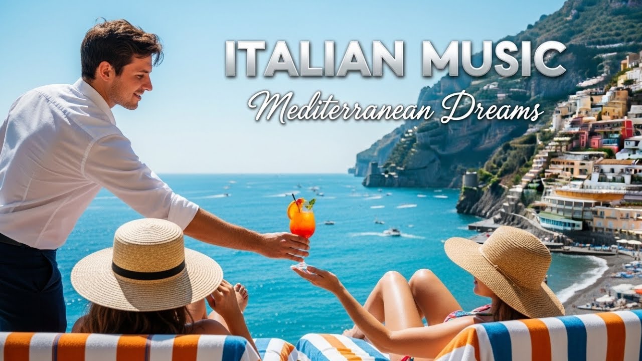 Peaceful Nights in Italy 🎶 Relaxing Instrumental Music with Ocean Views | 4K