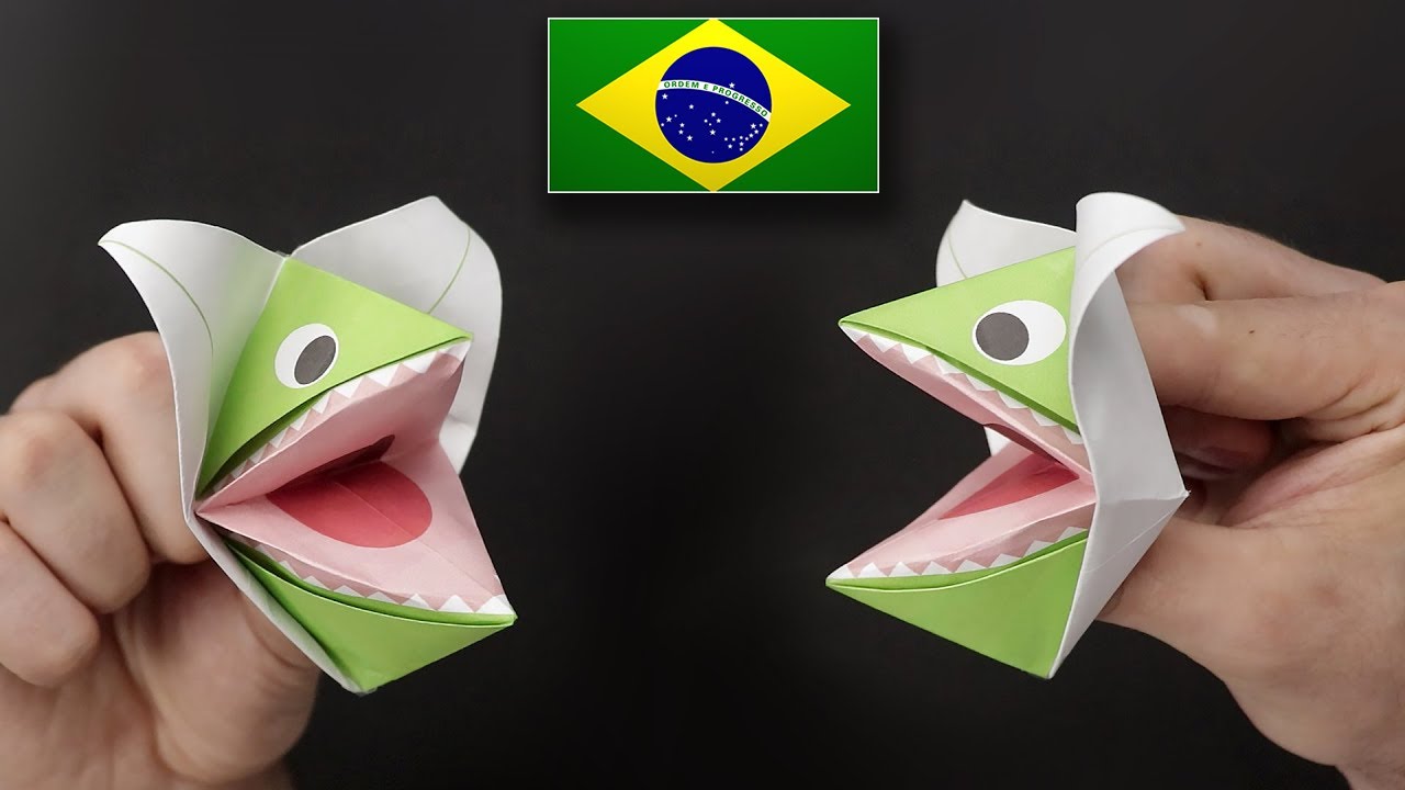Origami de Fantoche - Tutorial em Português BR