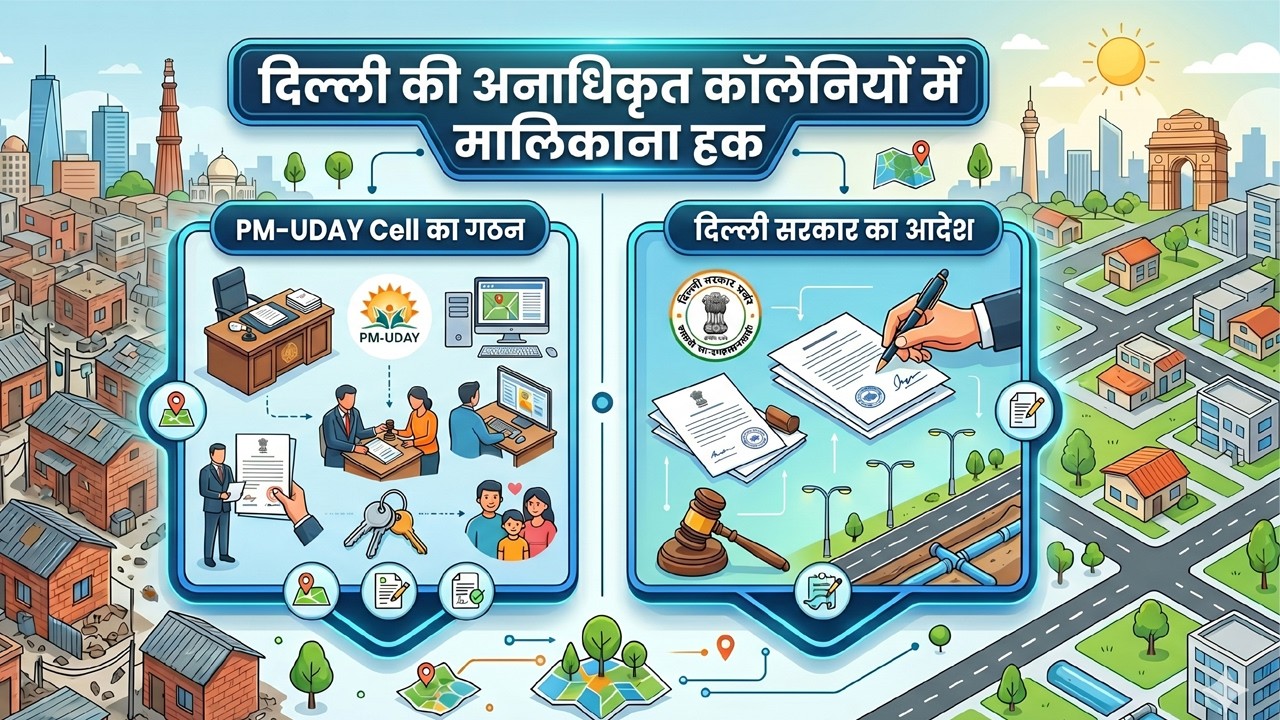 Unauthorised colonies regularisation PM-UDAY Cell🔥Registry in 1511 unauthorised colonies🔥PM-UDAY