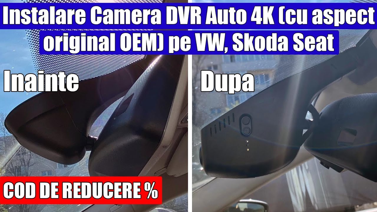 Am montat Camera Video 4K FitCamX (cu aspect original OEM) pe VW CC, Passat B7, Skoda, Seat, etc.