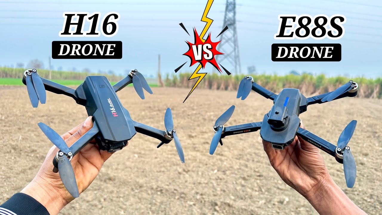 Which Brushless Motor Drone Is best for you 🤔// H16 Or E88s Let’s Unbox & Find