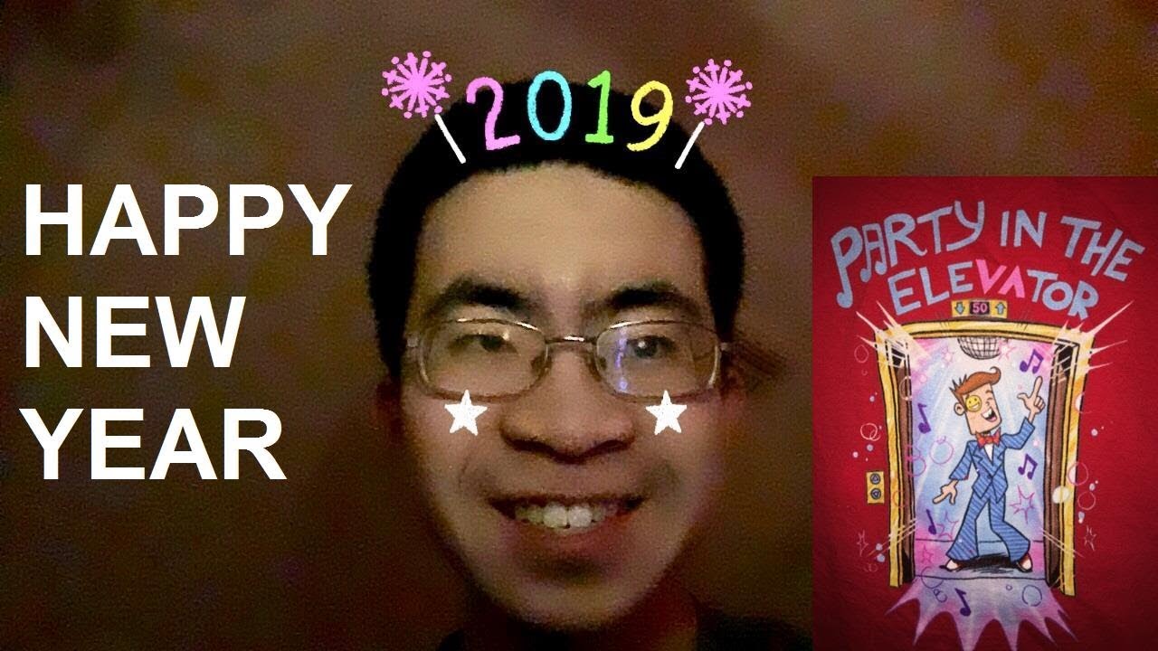 HAPPY NEW YEAR! Ringing in 2019 with a very special t-shirt that says Party In The Elevator. :D