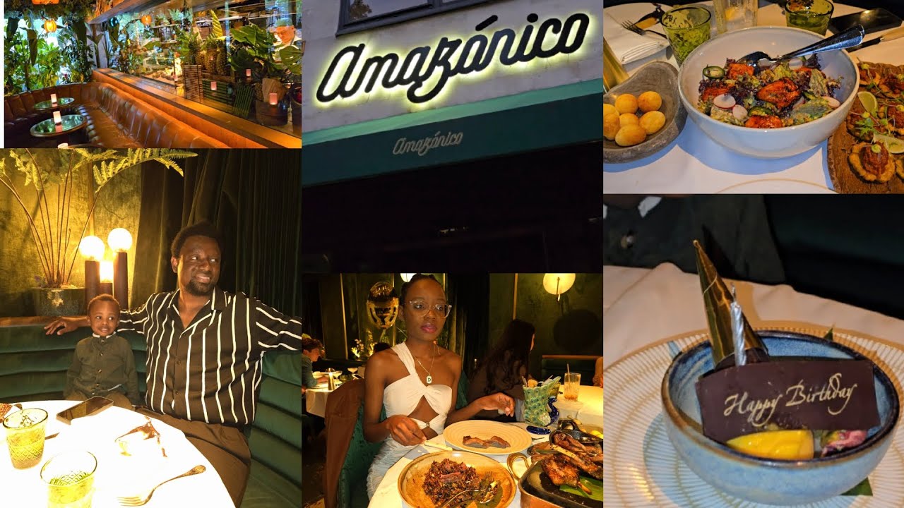 Dinner at the Amazonico restaurant in London Mayfair