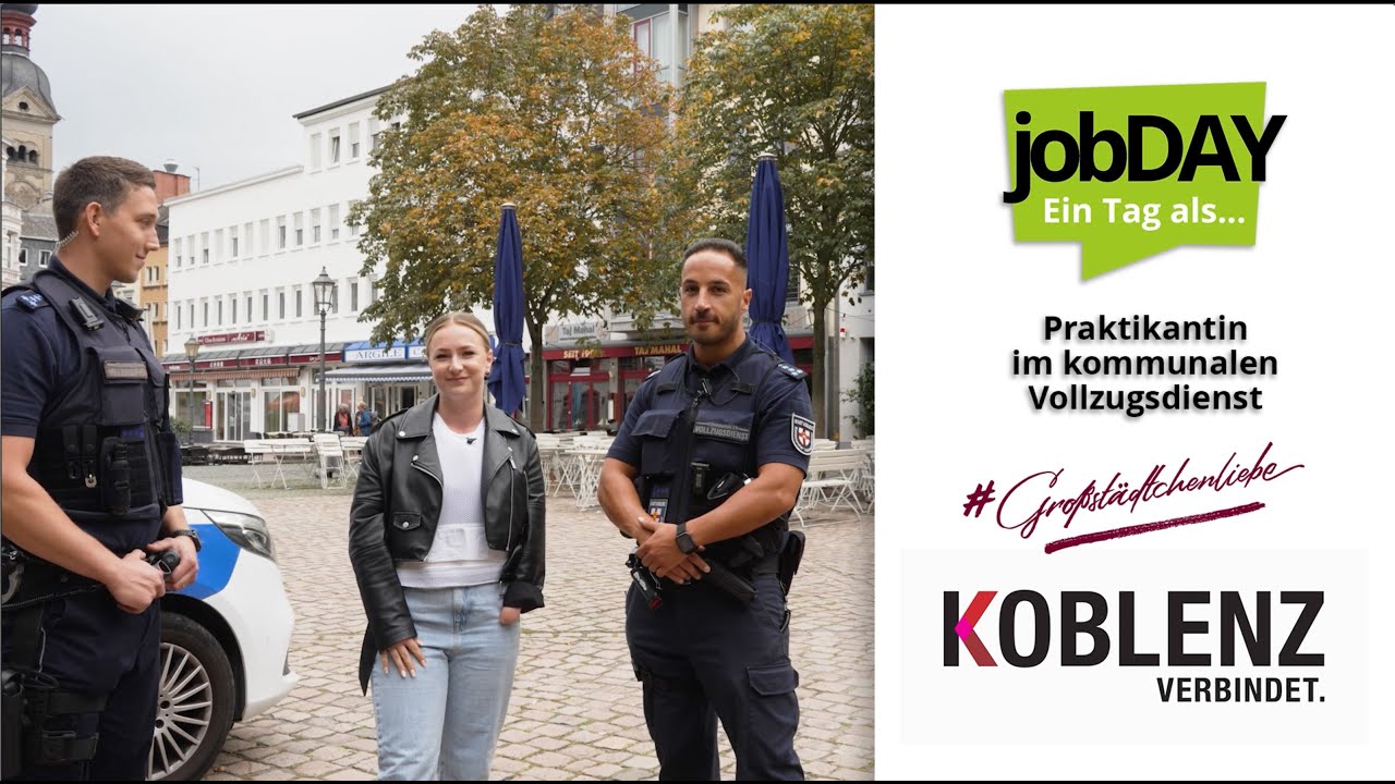 Jobday zu Besuch bei der Stadt Koblenz: Ein Tag mit dem Kommunalen Vollzugsdienst