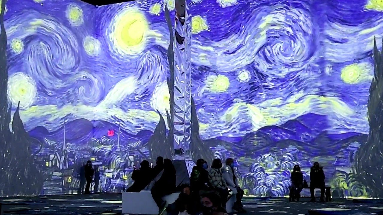 🎨 VAN GOGH Exhibit NYC The IMMERSIVE EXPERIENCE (Original Soundtrack!) • New York City Dec 9, 2021 🤩