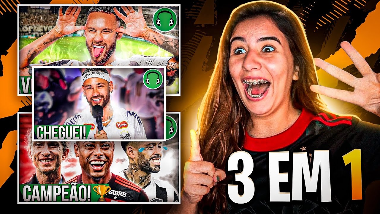 REACT 3 EM 1♫FLAMENGO TRICAMPEÃO SUPERCOPA ♫ NEYMAR canta CHEGUEI ♫ AGORA É OFICIAL: NEYMAR VOLTOU🔥