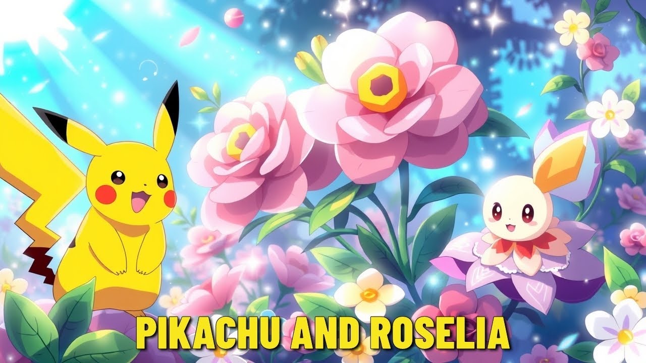 The Sneaky Surprise: Pikachu's Craft Day with Roselia!
