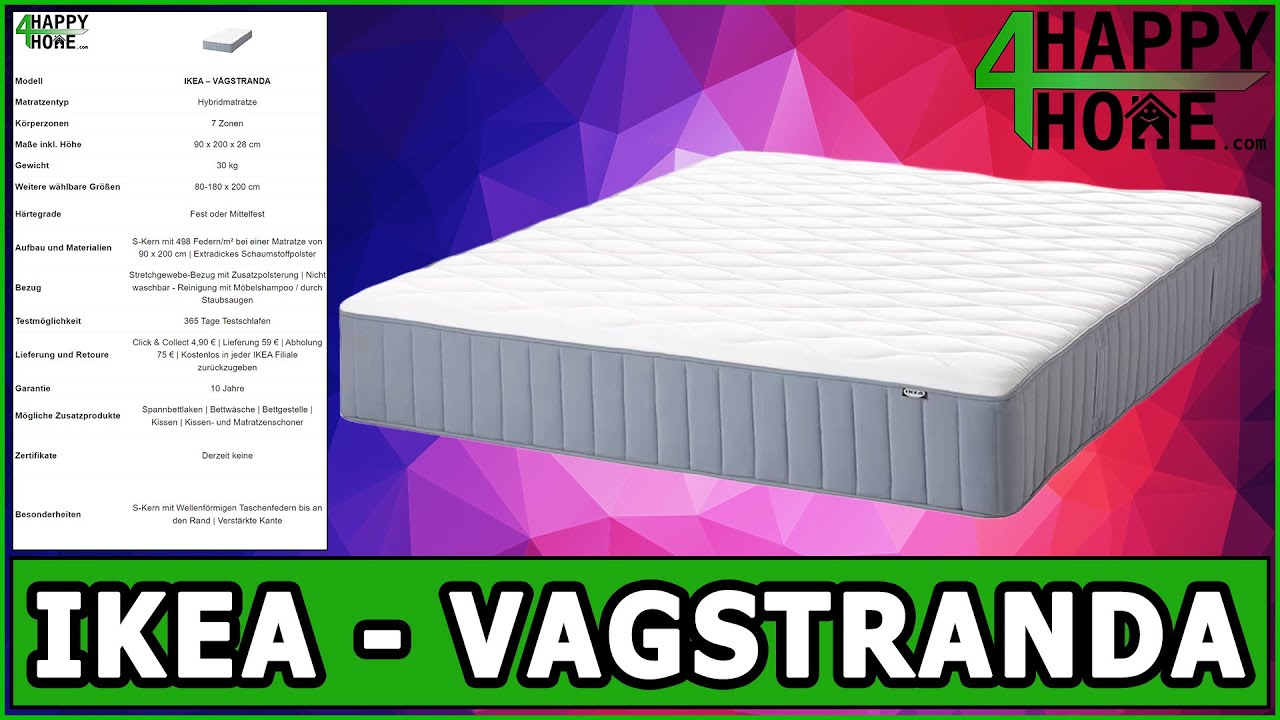 IKEA - V&Aring;GSTRANDA | Hochwertige Taschenfederkernmatratze |  Produktvorstellung