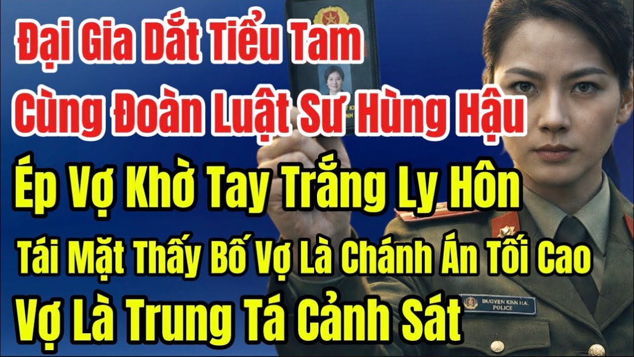 Chồng Dắt Tiểu Tam Cùng Dàn Luật Sư Hùng Hậu Ép Vợ Ly Hôn Tay Trắng, Tái Mặt Thấy Bố Vợ Là Chánh Án