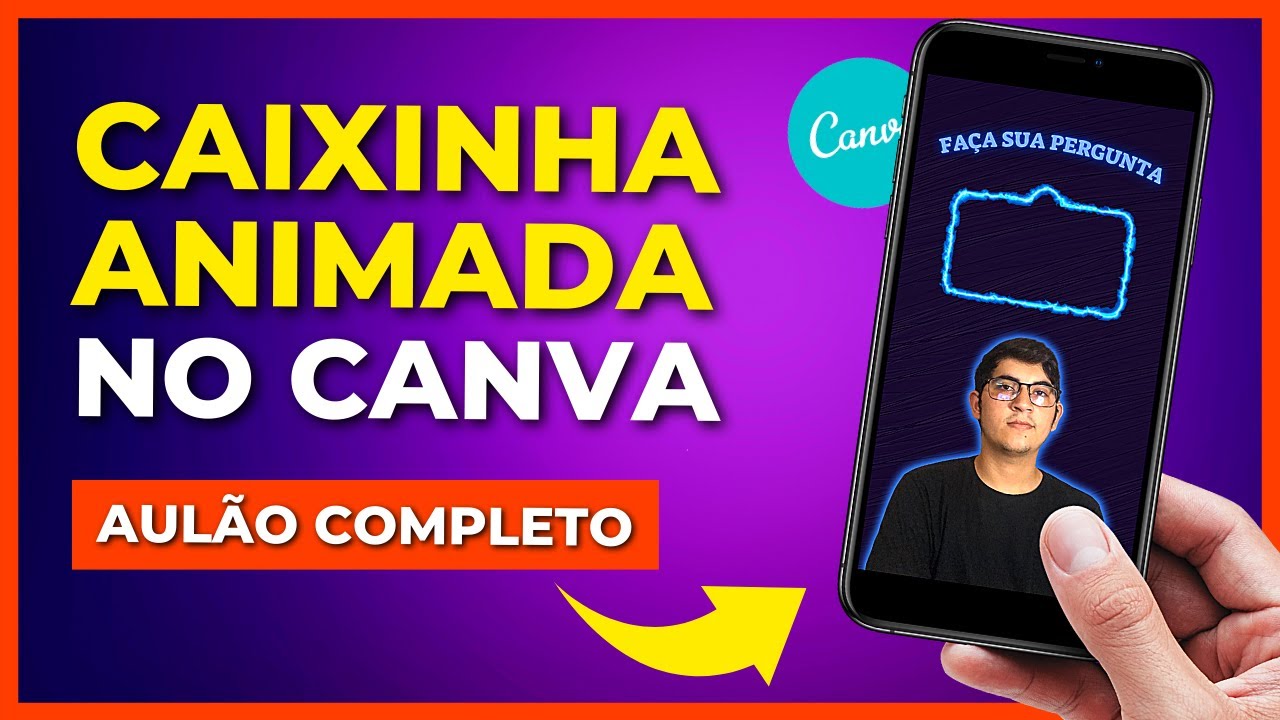 Como fazer CAIXINHA de PERGUNTAS ANIMADA no Canva (+ Moldura Animada Grátis)