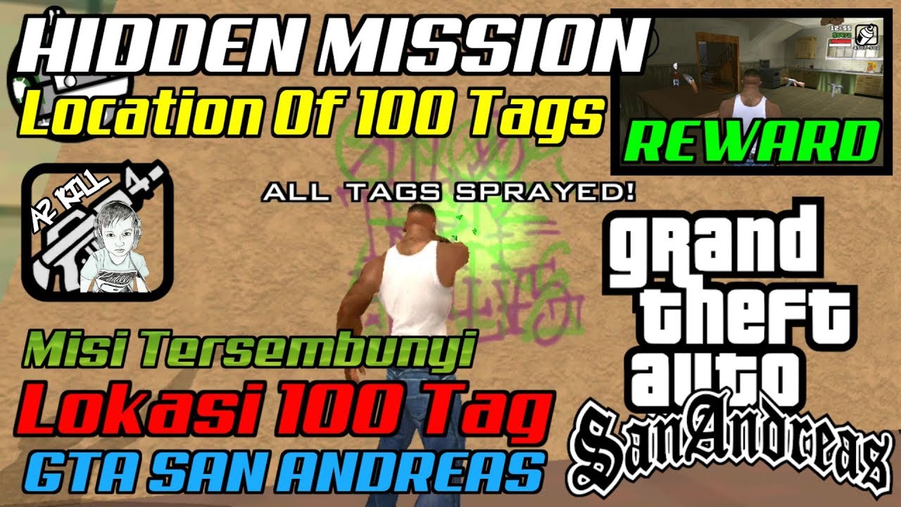 LOKASI 100 TAG DI GTA SAN ANDREAS