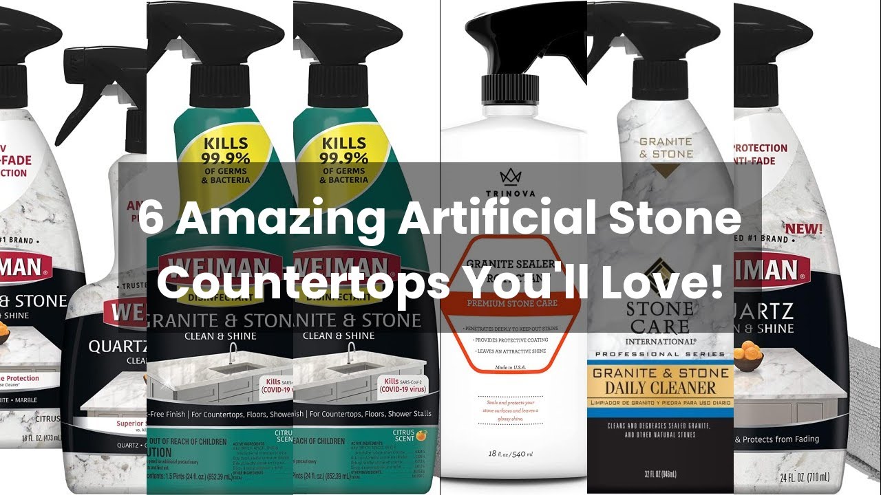 Artificial stone countertop: 6 Amazing Artificial Stone Countertops You'll Love!