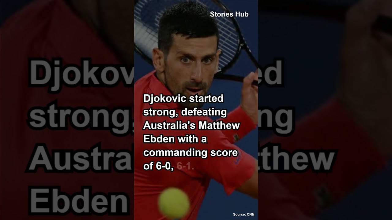 Novak Djokovic Begins His Pursuit of Career Golden Slam at the Paris Olympics #NovakDjokovic