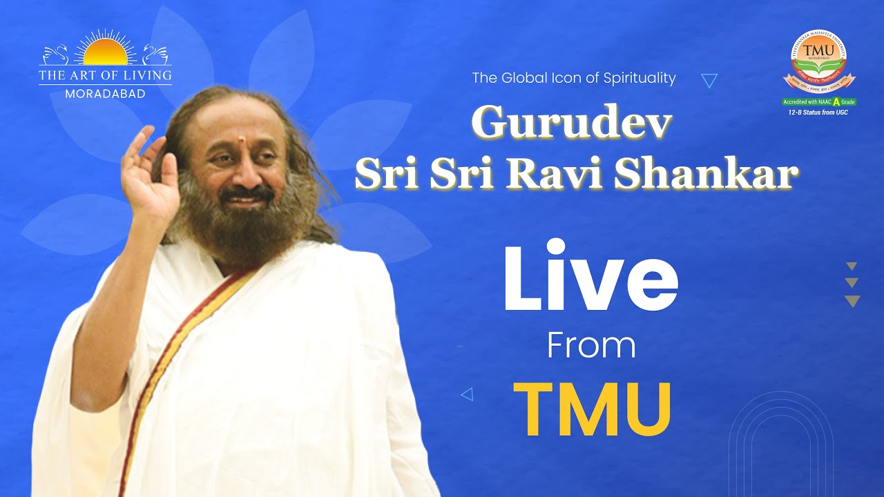 Live | Gurudev Sri Sri Ravi Shankar Ji Live from Teerthanker Mahaveer University #srisriravishankar