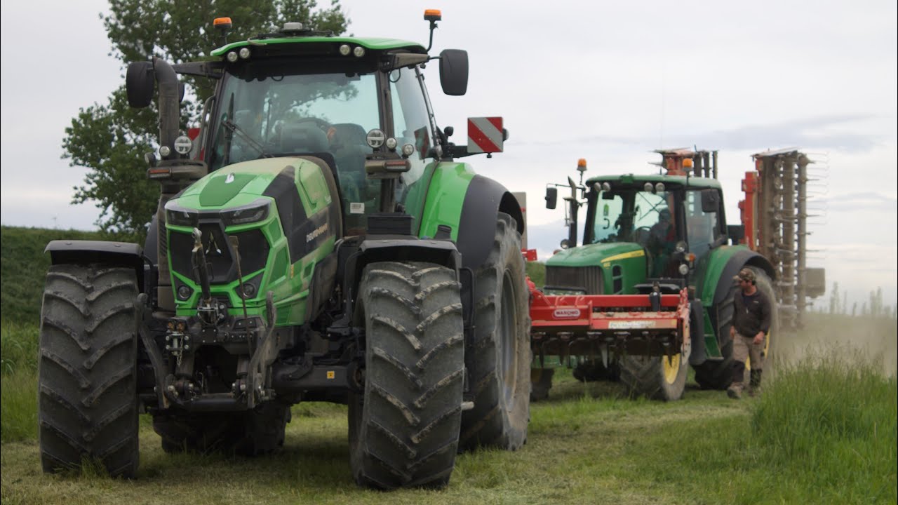 Erpicatura & semina mais 2024 | John Deere 6930 premium - Deutz Fahr  agrotron 7250 - MF 5713 SL