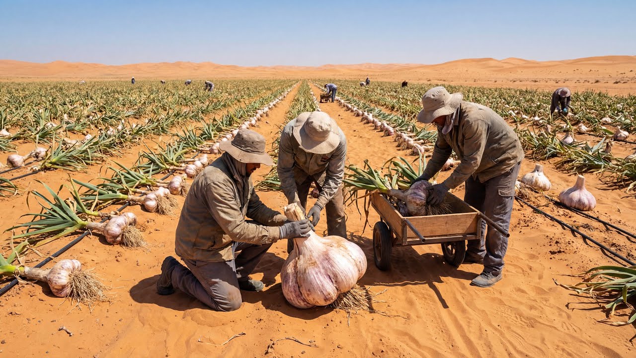 What Is The Process Of Growing Garlic In The Desert Like? – The Results Have Shocked Millions