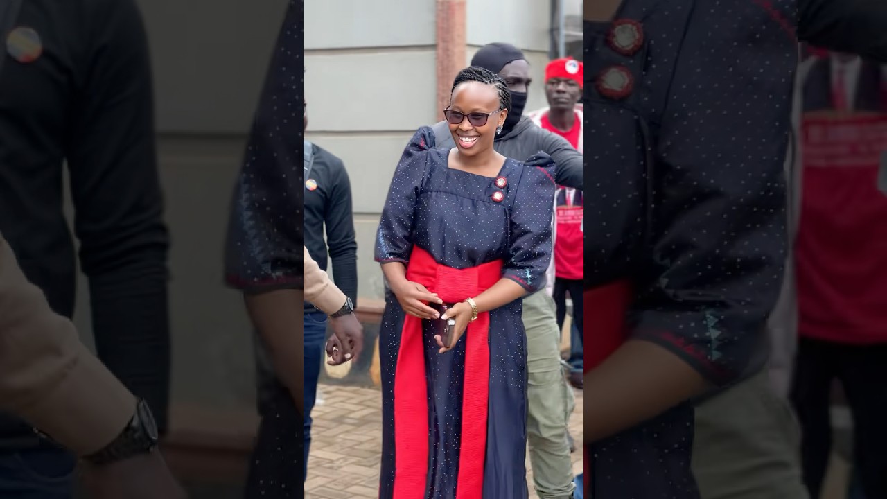Emotional moment before Bobi Wine set off to Butambala #viral #shorts #shortvideo #bobiwine