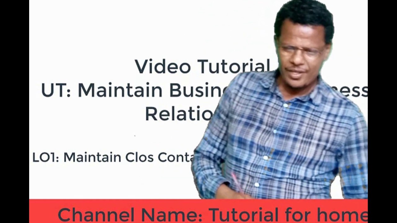 Maintain B2B relationship- LO1-Maintain Close contact with business customers (LO1)
