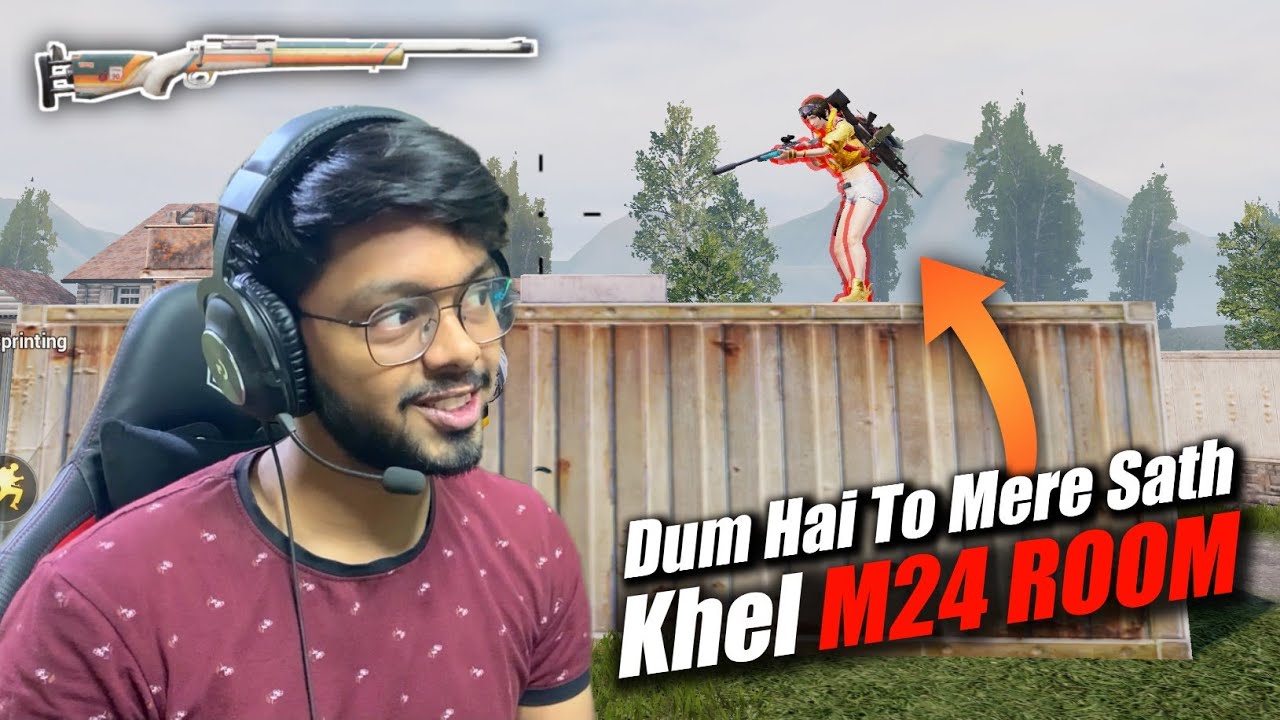 Random Challenge Me For M24 Room 🔥 | 1v1 Room Match With Toxic Random M24 Only | PUBG MOBILE